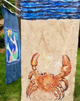 King Size Plush Beach Towels - BEACH CRAB