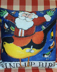 NANCY THOMAS PILLOWS - Santas - Wind-Up Bird