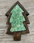 Summer Pine Tree Soy Candle Bowl: Green glass