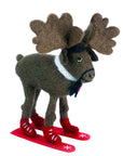 Skiing Moose Ornament