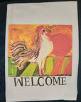 NANCY THOMAS KITCHEN TEA TOWELS - Welcome Rooster