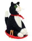 Sledding Kitty Ornament