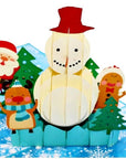 3D Pop-up Card - Snowman (First Class Forever stamp included)