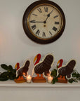 Wooden Turkey Sculptures- Singles or Trio