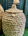 Oval Seagrass Basket with Lid