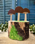 Toadstool Mushrooms (Brown) Table Toppers