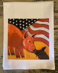 NANCY THOMAS KITCHEN TEA TOWELS - SMITHFIELD PIG