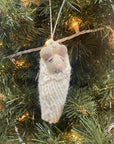 Cozy Grey Mouse Ornament