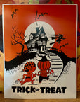 Mid-Mod Print - Halloween Trick or Treat Haunted House