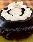 Black and White Cameo Trinket Box