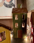 Ceramic Village Luminary - Green House