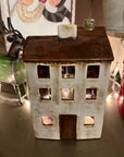 Ceramic Village Luminary - White House