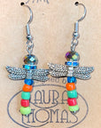 Laura Thomas Earrings - "Dragonfly Caribbean"