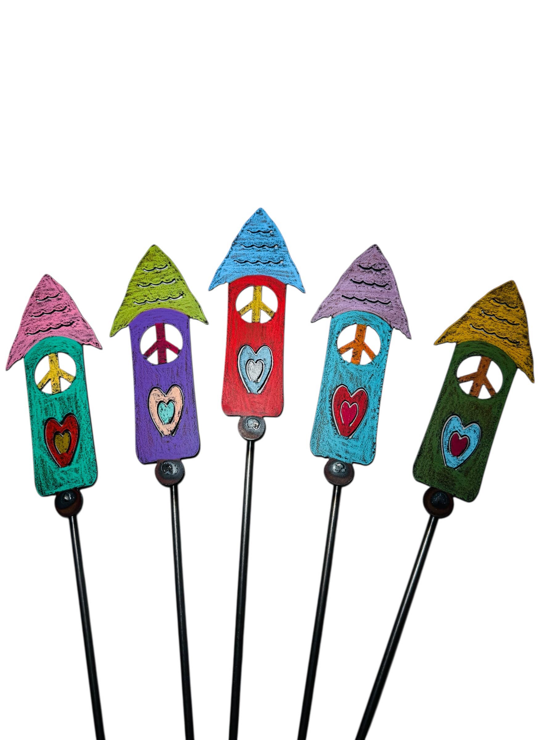 Birdhouse Plant Stake
