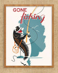 Mid-Mod Print- Gone Fishing Print