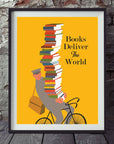 Mid-Mod Print - Books Deliver The World