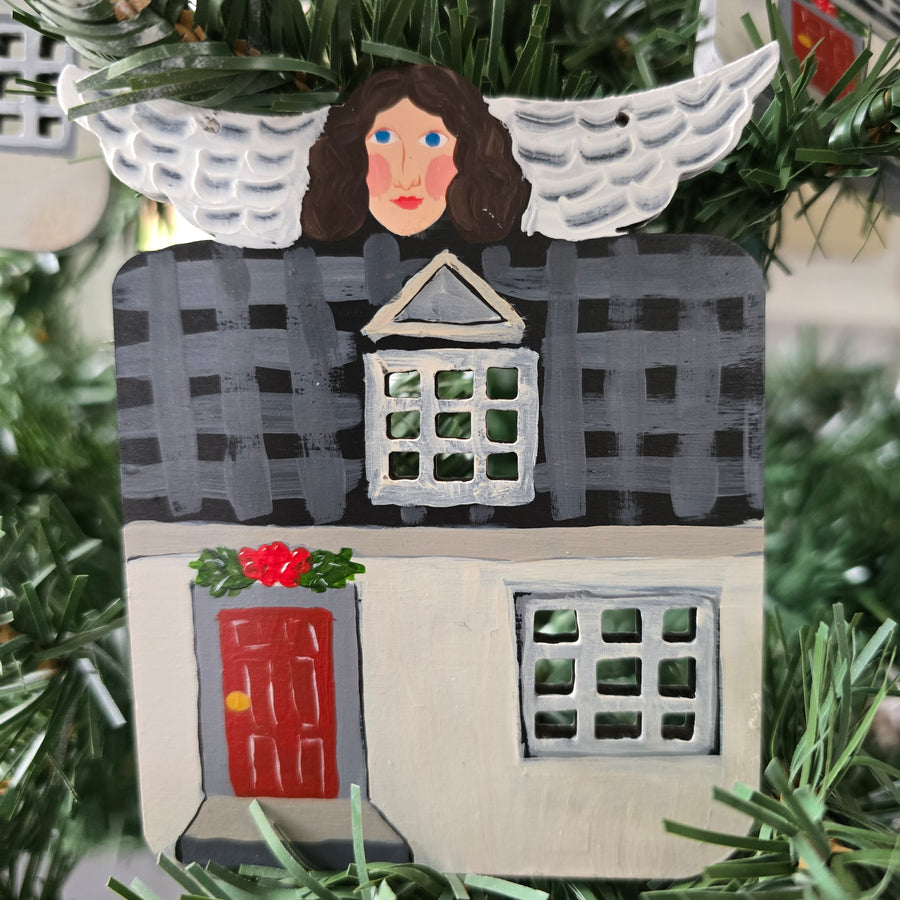 Nancy Thomas Logo Angel House Ornament