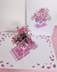 3D Pop-up Card  - Lily Vase (First Class Forever stamp included)