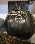 Black Recycled Metal Pumpkin