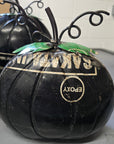 Black Recycled Metal Pumpkin