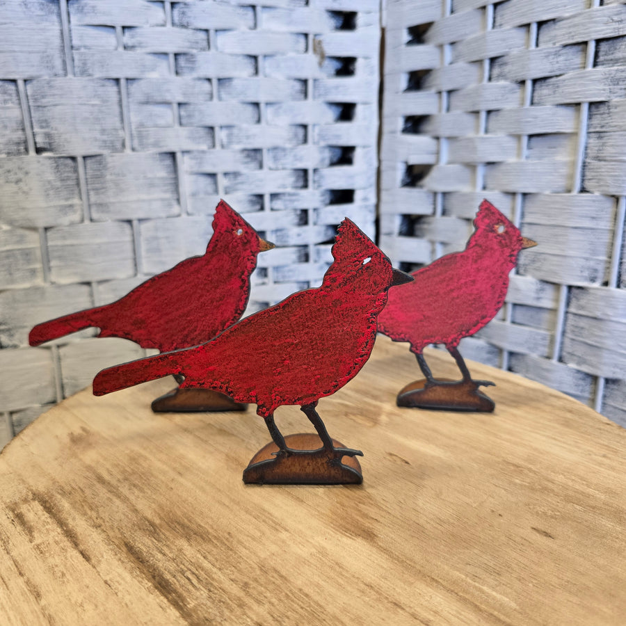 Cardinal Standing Metal Table Topper