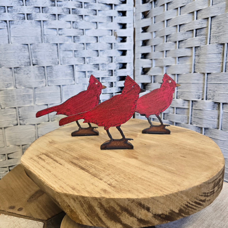 Cardinal Standing Metal Table Topper