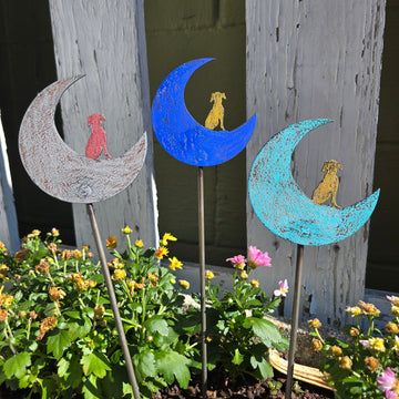 Moon Dog Garden Stake