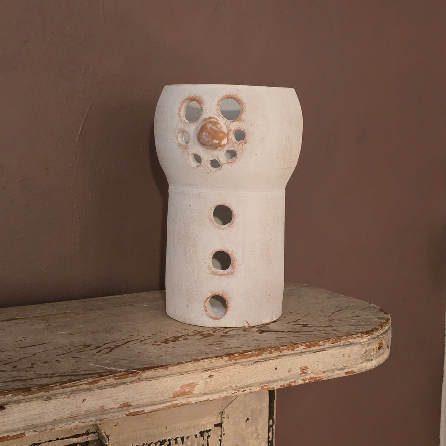 Clay Snowman Luminary