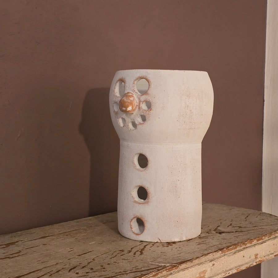 Clay Snowman Luminary