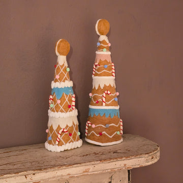 Felt Gingerbread Christmas Tree (2 sizes)