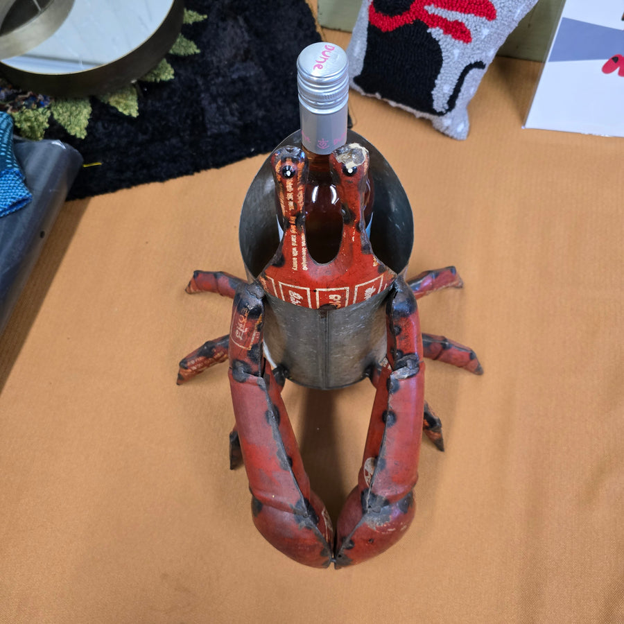 Recycled Metal Lobster Wine Cooler