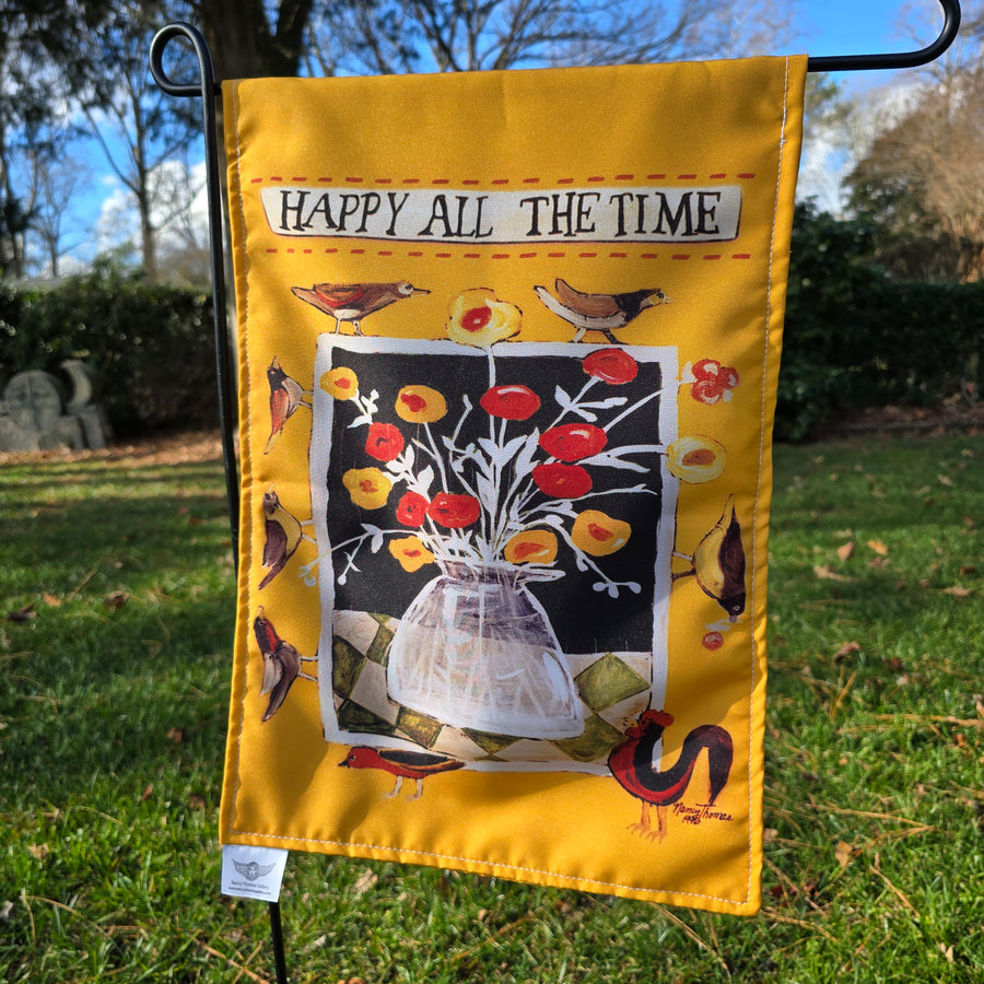 Garden Flags - Happy All the Time