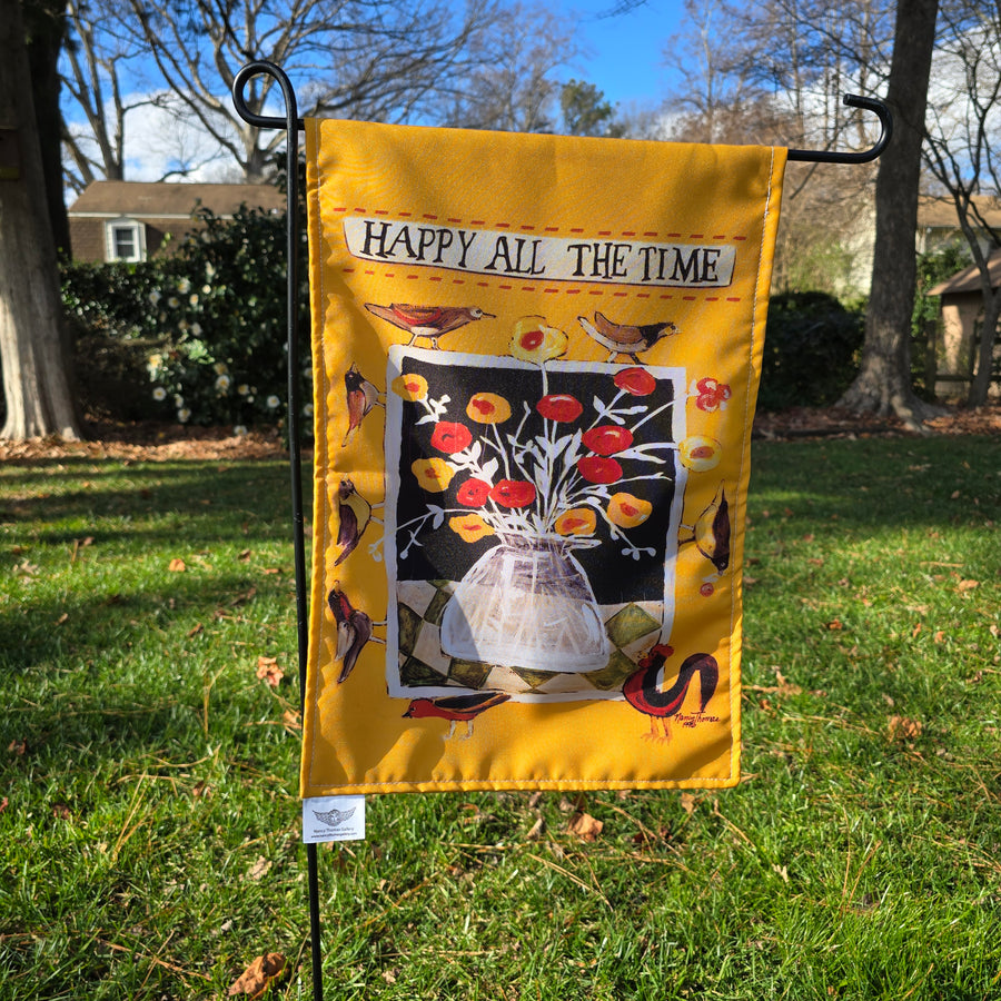 Garden Flags - Happy All the Time