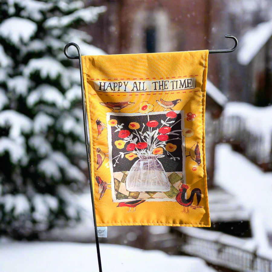 Garden Flags - Happy All the Time