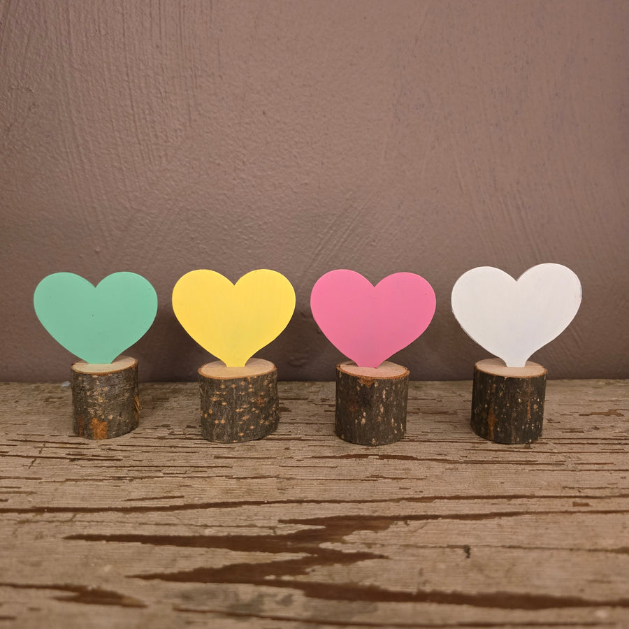 Set of 4 Mini Hearts Table Topper