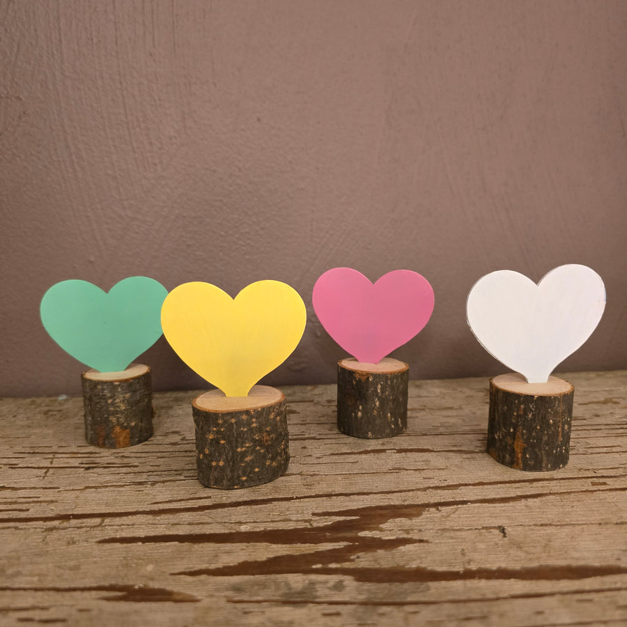 Set of 4 Mini Hearts Table Topper