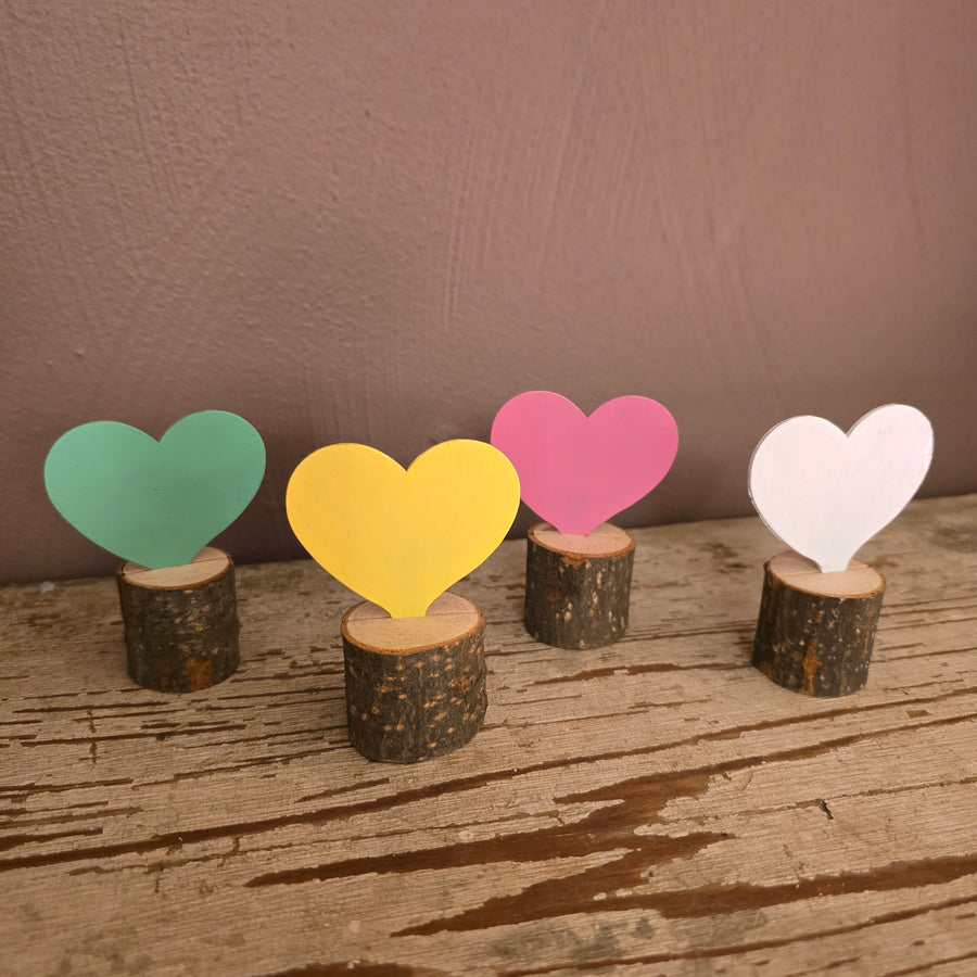 Set of 4 Mini Hearts Table Topper