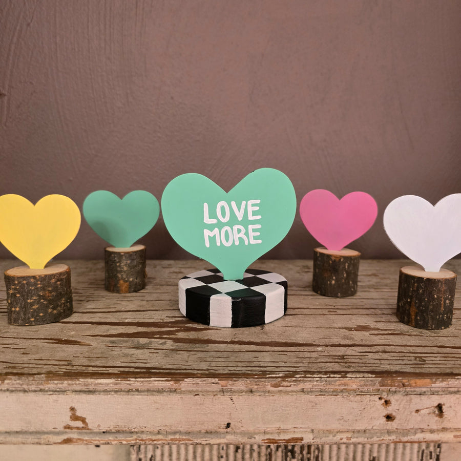 Set of 4 Mini Hearts Table Topper