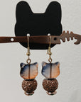 Laura Thomas Earrings - Cat Earrings - Owl Cat