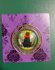Vintage Black Cat Handmade Brooch - Old Maid's Cat