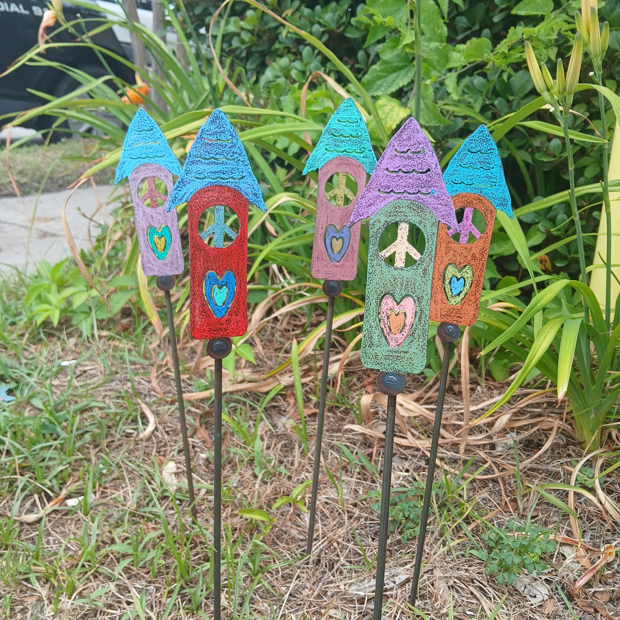 Birdhouse Plant Stake