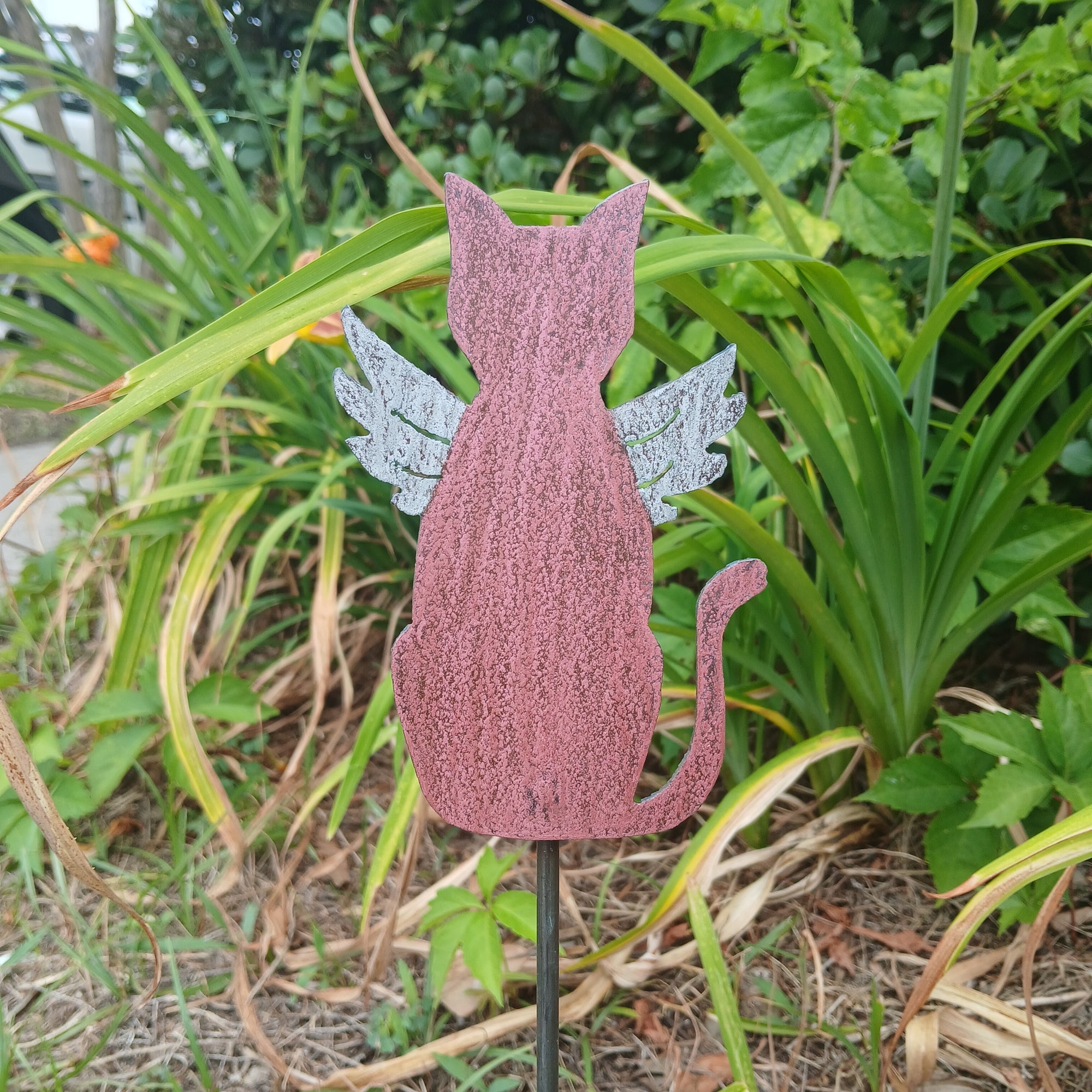Angel Cat Plant Stake