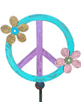 Peace Sign Plant Stake