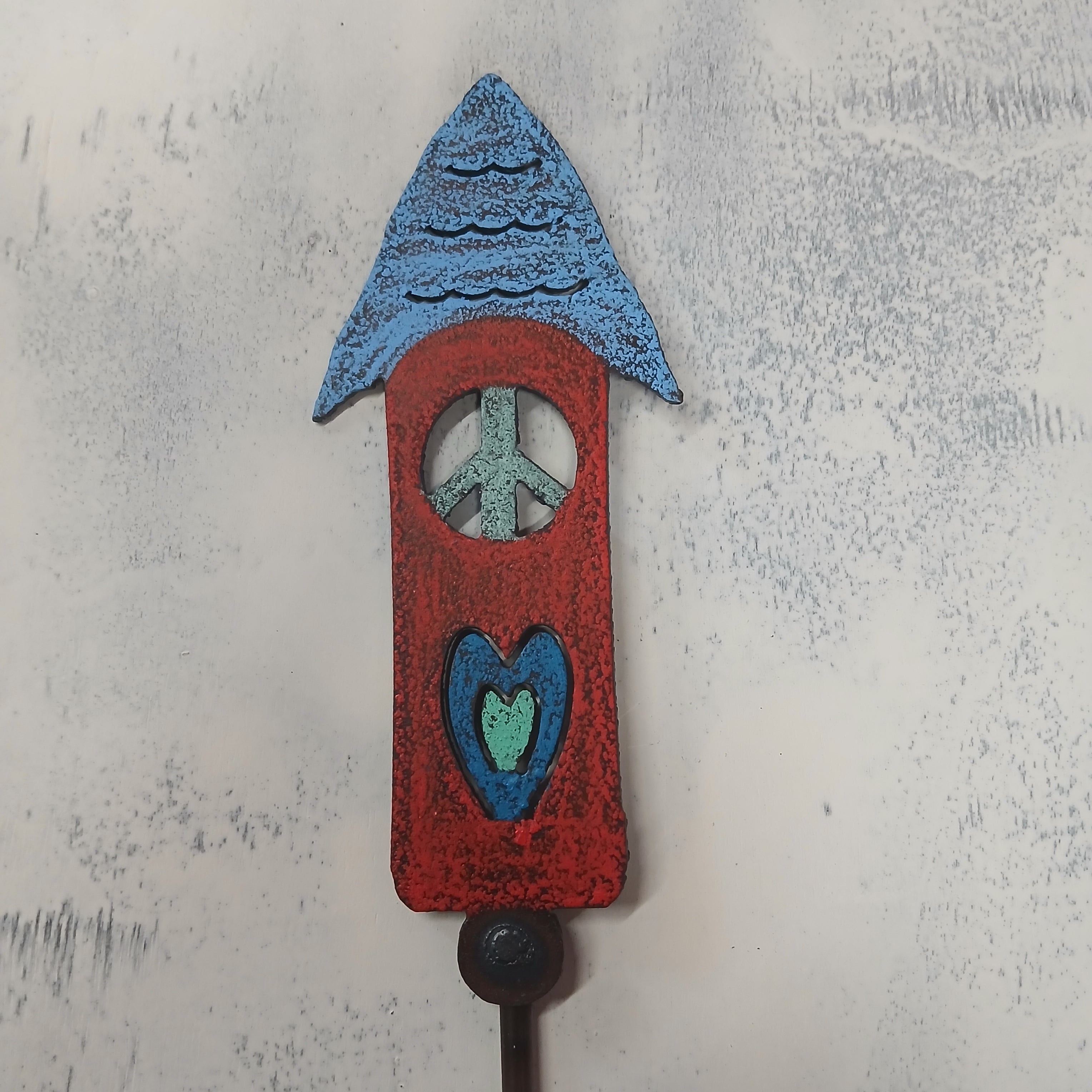 Birdhouse Plant Stake – Nancy Thomas Gallery