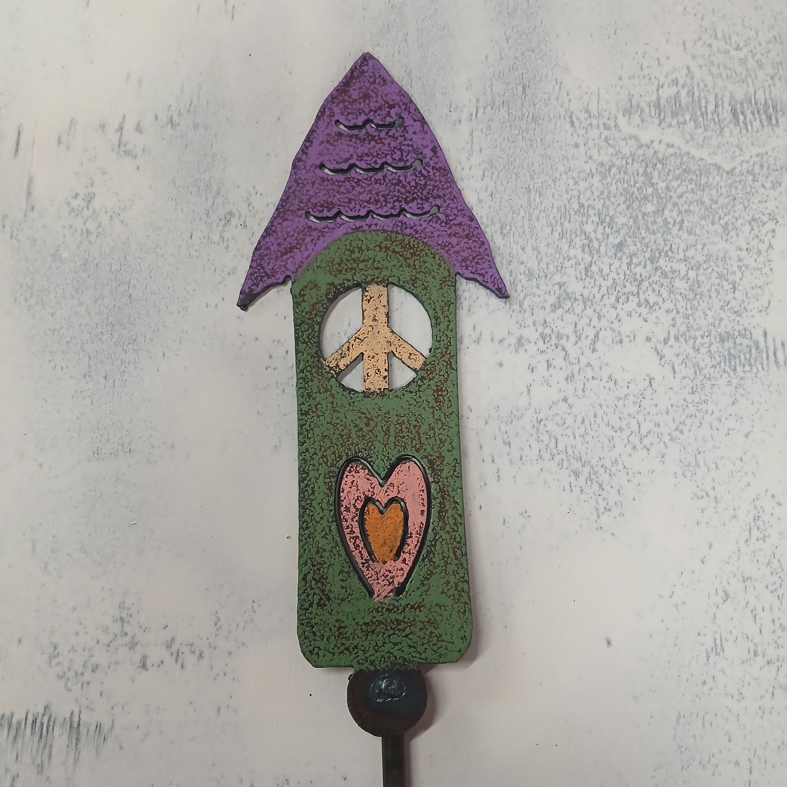 Birdhouse Plant Stake – Nancy Thomas Gallery