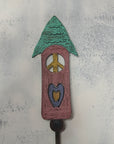 Birdhouse Plant Stake