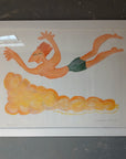 Martha Wilson "Her Yellow Cloud" & "His Yellow Cloud"