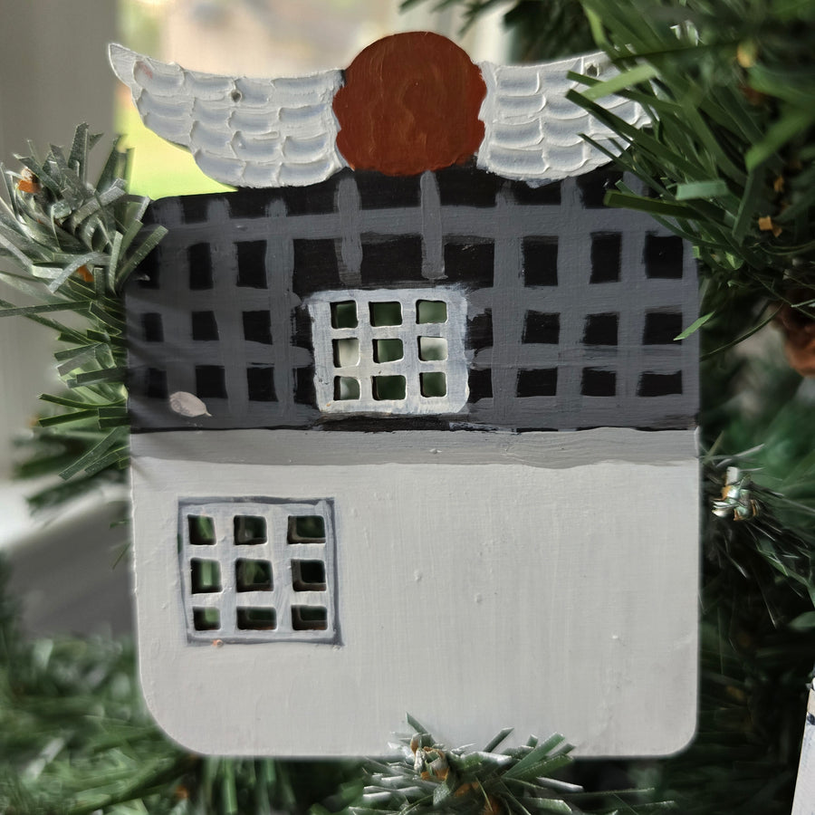 Nancy Thomas Logo Angel House Ornament