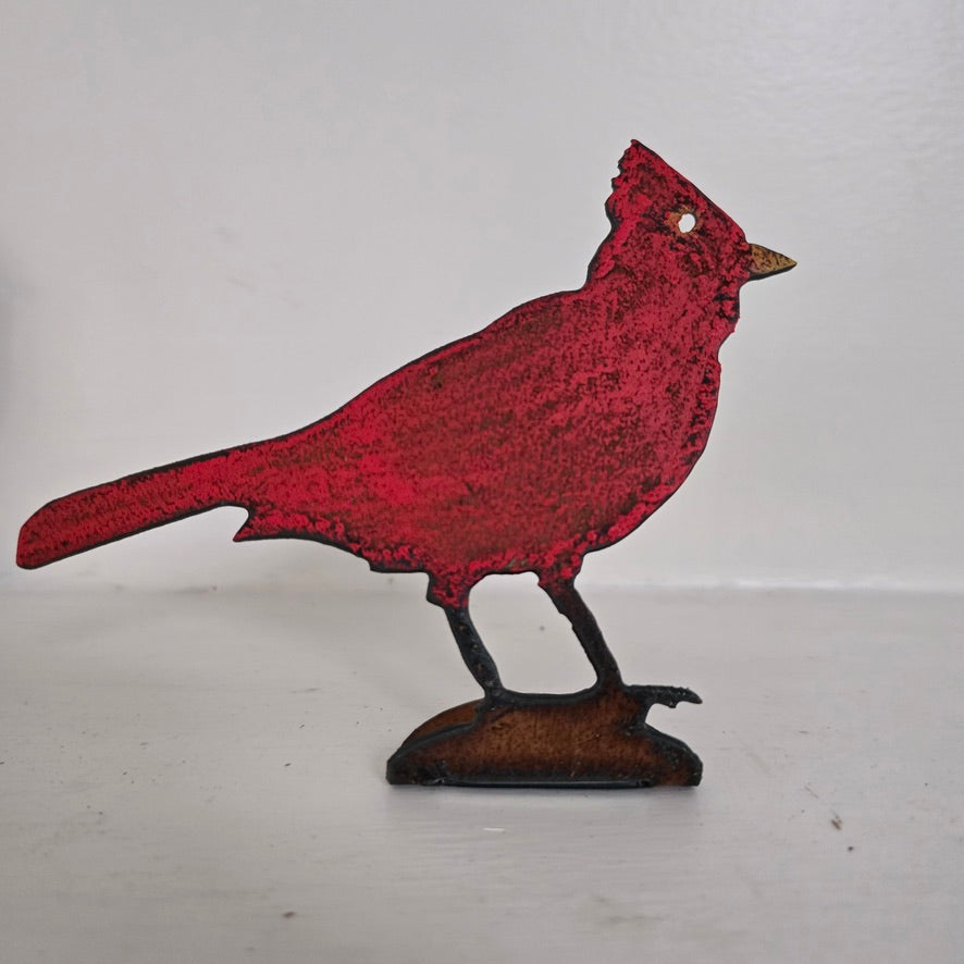 Cardinal Standing Metal Table Topper