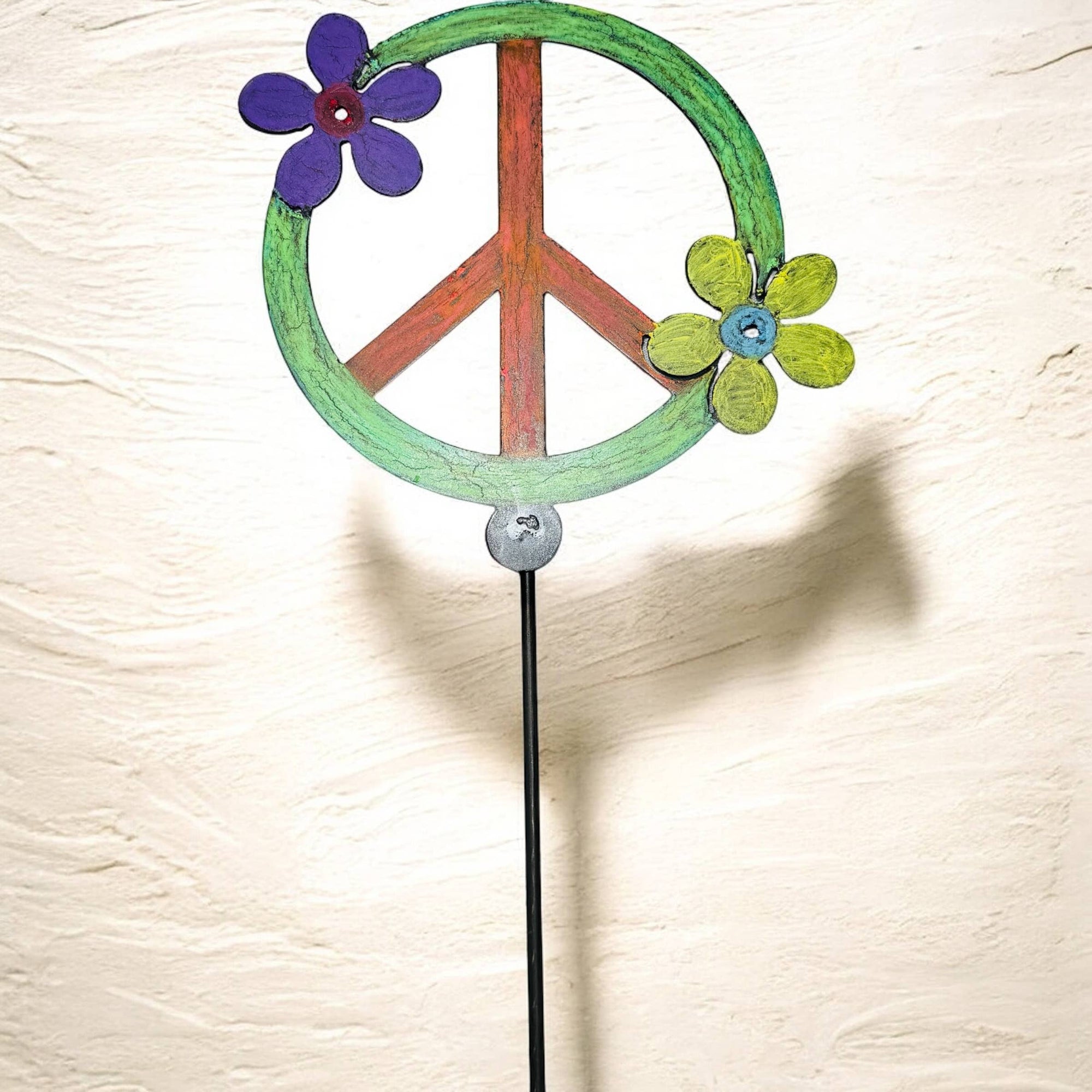 Peace Sign Plant Stake